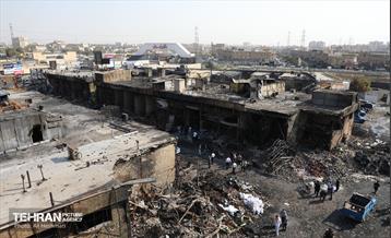 بازار آهن شآداباد پس از آتش سوزی 21