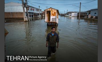 عملیات تخلیه آب از محلات گمیشان 32