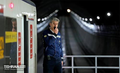 تست گرم بخش میانی خط ۶ مترو تهران 48