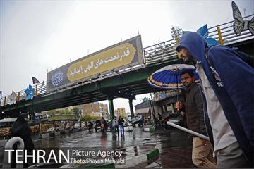 بارش باران پاییزی در تهران 13