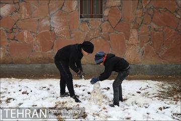 روز برفی تهران در پارک شهر 14