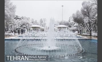 بارش برف در میدان نبوت (هفت حوض) 4