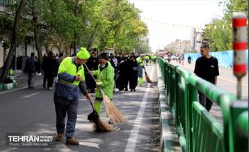 خدمات شهرداری تهران در پایان روز قدس 13