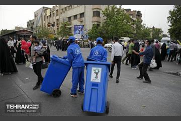 خدمات شهرداری تهران در پایان روز قدس 1
