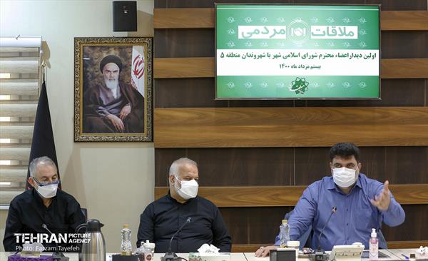 جلسه ملاقات مردمی حبیب کاشانی در منطقه 5