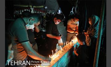 مراسم شام غریبان در میدان امام حسین(ع) 2