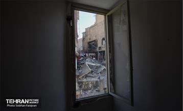 حمله موشکی رژیم صهیونیستی به یک ساختمان در محله شهرآرا 29