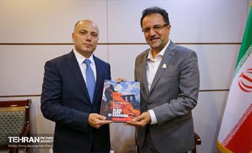 بازدید وزیر فرهنگ جمهوری آذربایجان از اراضی عباس آباد 22