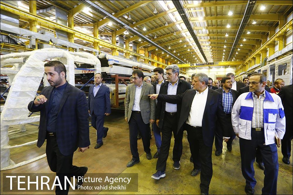 بازدید شهردار تهران از کارخانه واگن سازی تهران 6
