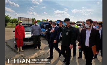 رزمایش ضدعفونی معابر سازمان بسیج شهرداری تهران 14