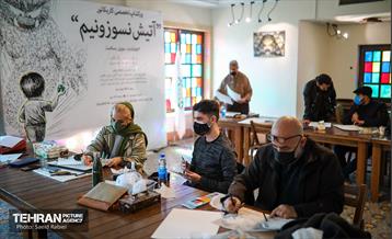 برگزاری ورکشاپ تخصصی کاریکاتور "آتیش نسوزونیم" 12