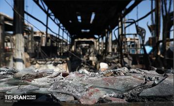 خسارات وارده به اتوبوس‌های شهر تهران 36