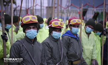 مانور برف روبی در منطقه ۳ تهران 14