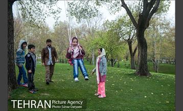 روز طبیعت بارانی در بوستان ملت 9