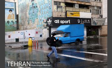 بارش باران پاییزی در تهران- 2