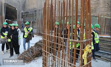 بازدید دانشجویان از پروژه ایستگاه مترو تختی 11