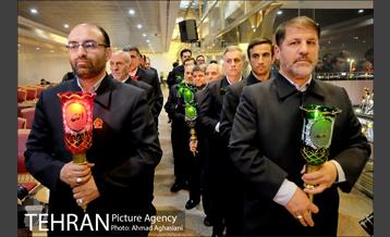 رونمایی از پرچم حرم حضرت عبدالعظیم (ع) در برج میلاد 13