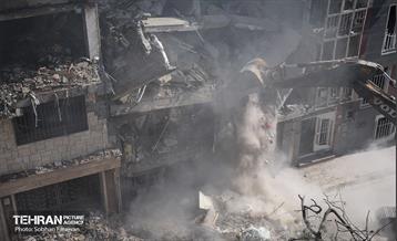 حمله موشکی رژیم صهیونیستی به یک ساختمان در محله شهرآرا 12