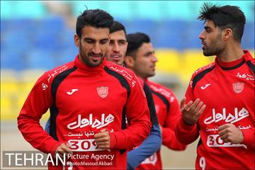 تمرین تیم فوتبال پرسپولیس تهران