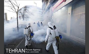 آئین رونمایی از تجهیزات جدید سازمان آتش نشانی پایتخت در ضدعفونی اماکن عمومی 5