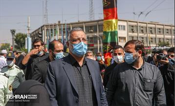 حضور شهردار تهران در مراسم پیاده روی جاماندگان اربعین حسینی 7