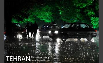 بارش شدید باران و تگرگ در تهران 16