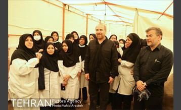 بازدید دکتر قالیباف از موکب جنت الزهرا (س) در کربلا 7