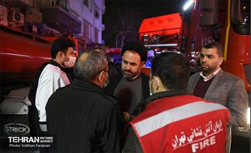 آتش سوزی در خیابان بهار تهران 24