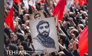 تشییع پیکر مطهر شهید محسن حججی 35