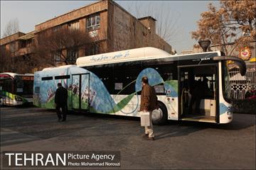 آیین رونمایی و بهره برداری از ناوگان حمل و نقل پاک با حضور دکتر قالیباف 2