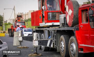 عملیات جمع آوری ریل‌ها و شاسی گذاری در حریم راه آهن تهران اهواز 1
