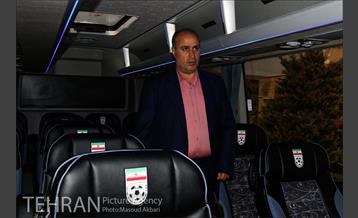 رونمایی از اتوبوس تیم ملی با طرح یوزپلنگ