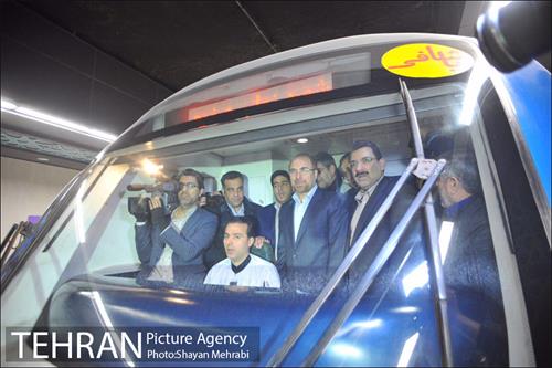 تست گرم خط هفت مترو با حضور شهردار تهران 19