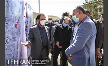 بازدید معاون فنی عمرانی از پروژه های منطقه 12