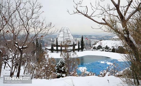 روز برفی در آبشار تهران 41