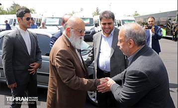 رونمایی از ۱۰۰ دستگاه اتوبوس ناوگان حمل و نقل عمومی شهر تهران 32
