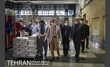 بازدید شهردار از چاپخانه همشهری 21