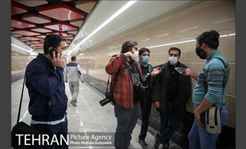 بازدید عکاسان خبری از ایستگاه مترو برج میلاد 6