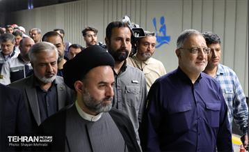 آیین تست گرم مسیر پایانی خط ۷ مترو تهران و بهره‌برداری از ورودی دوم ایستگاه آهنگ 38
