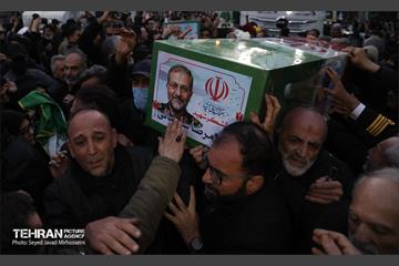 مراسم تشییع «علی لاریجانی»، «غلامرضا سلیمانی» و قهرمانان «ناو دنا» 5