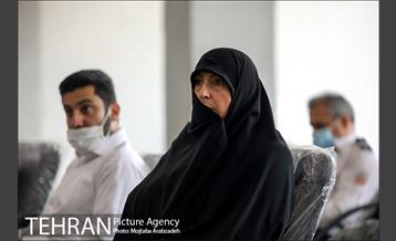 آیین پرچم گردانی حرم امام رضا در ایستگاه آتشنشانی 16