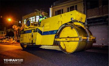 طرح خدمت؛ عملیات تراش و روکش آسفالت منطقه 17