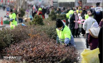 خدمات شهرداری تهران در پایان راهپیمایی ۲۲ بهمن 27