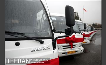 آیین بهره برداری از ۱۱۰ دستگاه اتوبوس و مینی بوس ناوگان حمل و نقل عمومی تهران 20