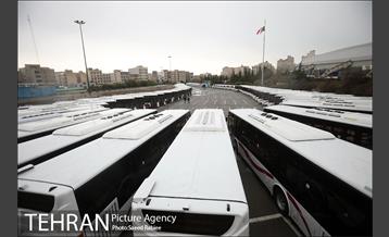 آیین بهره برداری از ۱۱۰ دستگاه اتوبوس و مینی بوس ناوگان حمل و نقل عمومی تهران 17