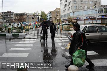 بارش باران بهاری در تهران 16