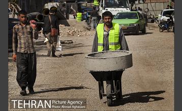 سنگ فرش خیابان پامنار‎ 28