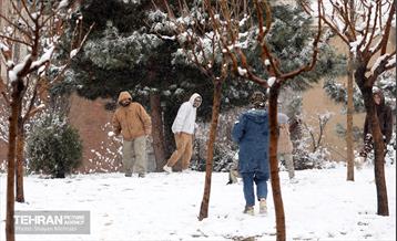 بارش برف در تهران 3