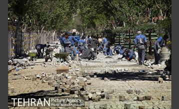 خیابان سی تیر، سنگ فرش می شود  9