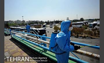 ضد عفونی پایانه مسافربری غرب 23